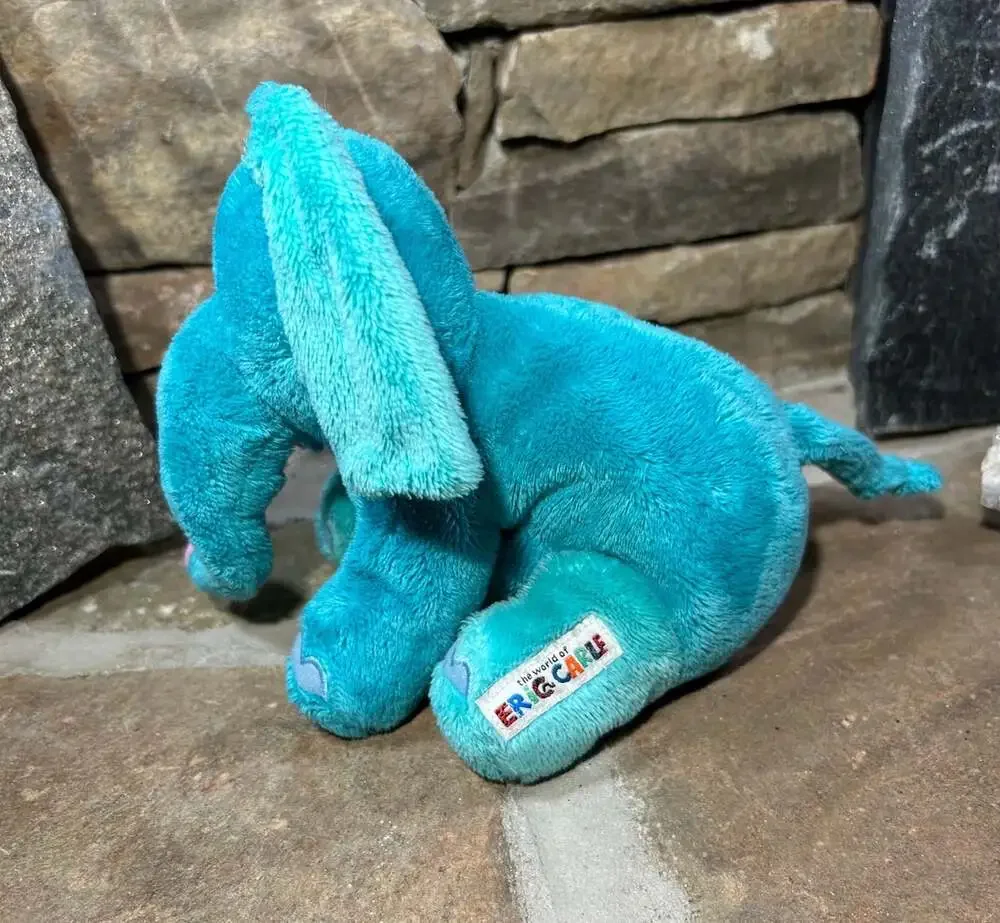 World of Eric Carle Floppy Plush Blue Teal Elephant 8”
